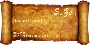 Sámuel Zsolt névjegykártya