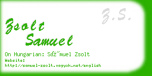 zsolt samuel business card